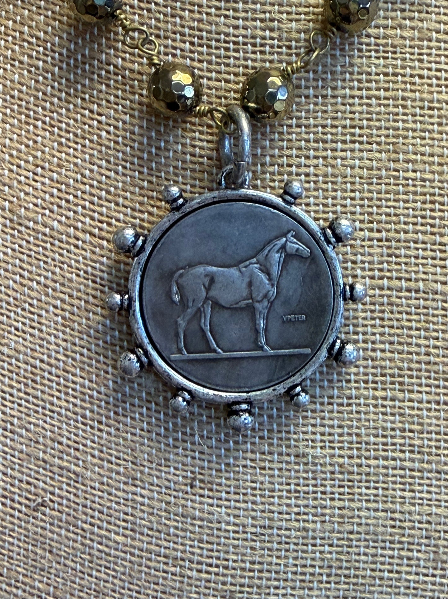 Horse Coin Necklace