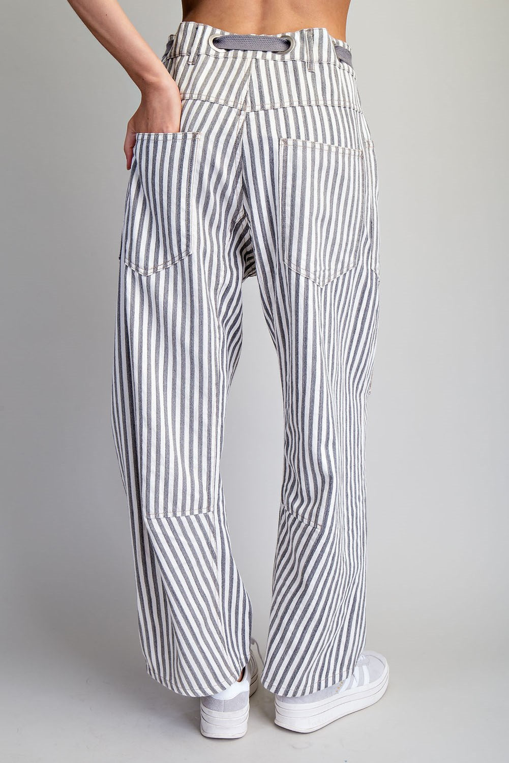 Joshalyn Striped Barrel Pants