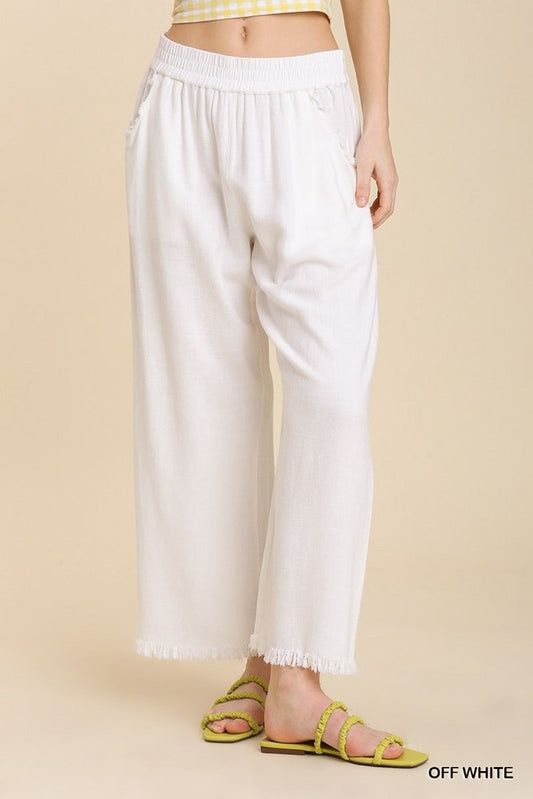 Luella Off White Wide Leg Pants