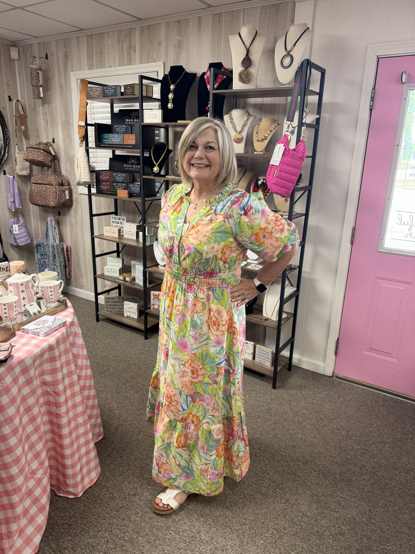 Amelia Floral Midi Dress