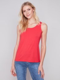 Chloe Cherry Red Bambo Cami