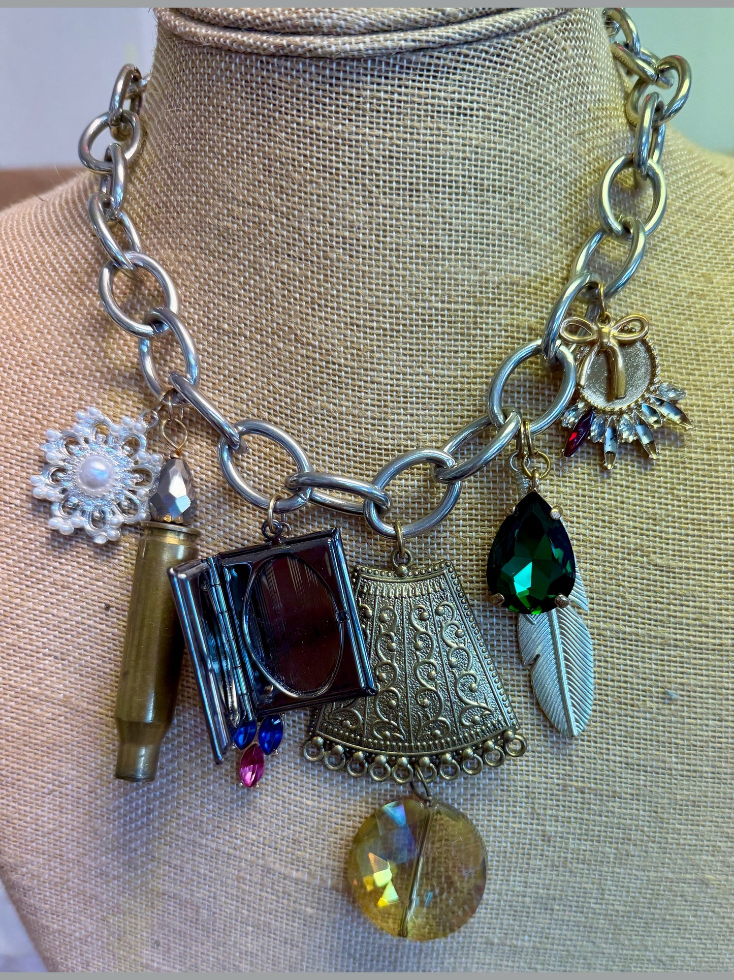 Gun Shell Charm Necklace