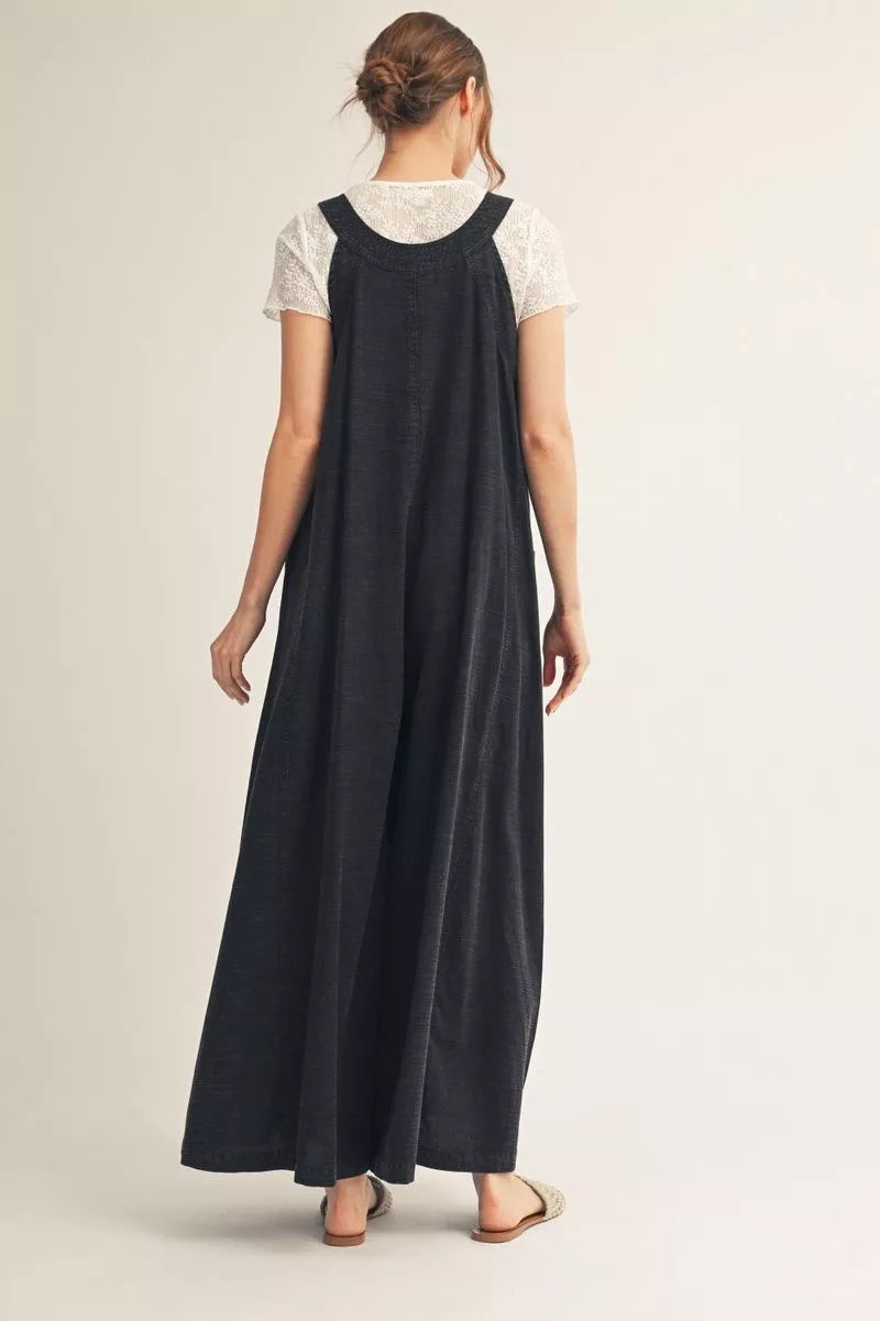 Holland Wide Leg Jumpsuit - Black