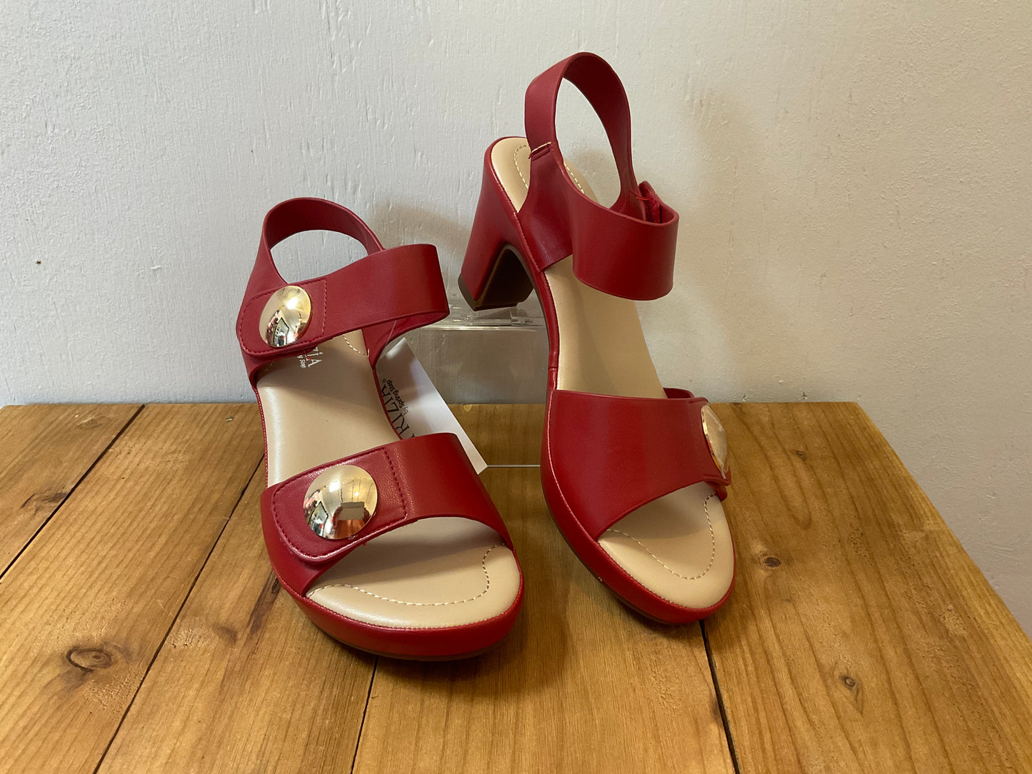 Dade Smooth Red Dress Sandal