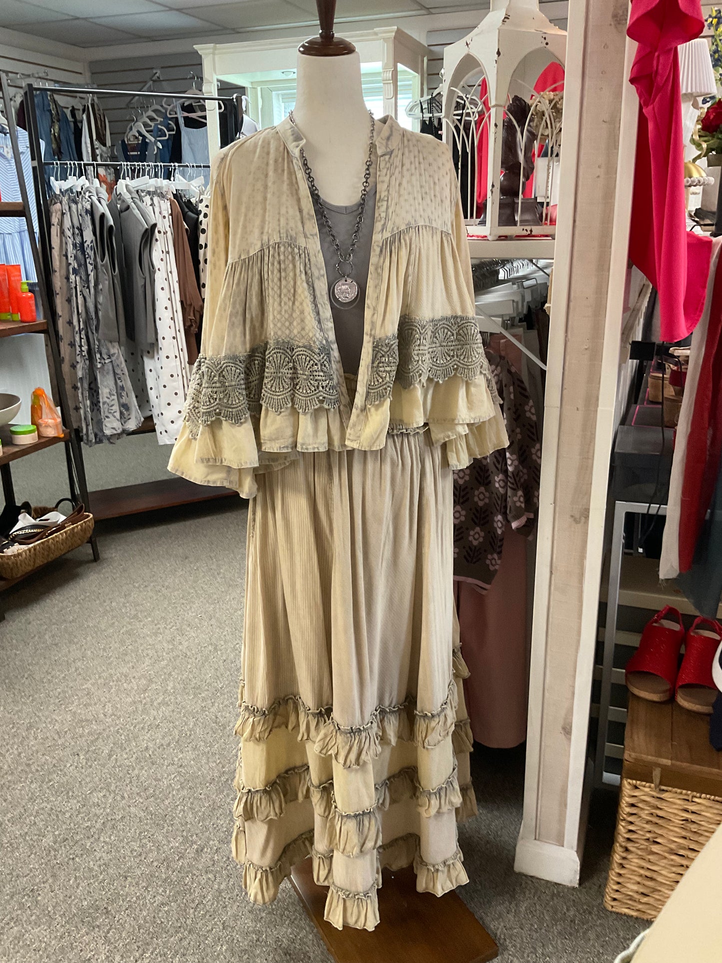DeeDee Shrug and Skirt Set
