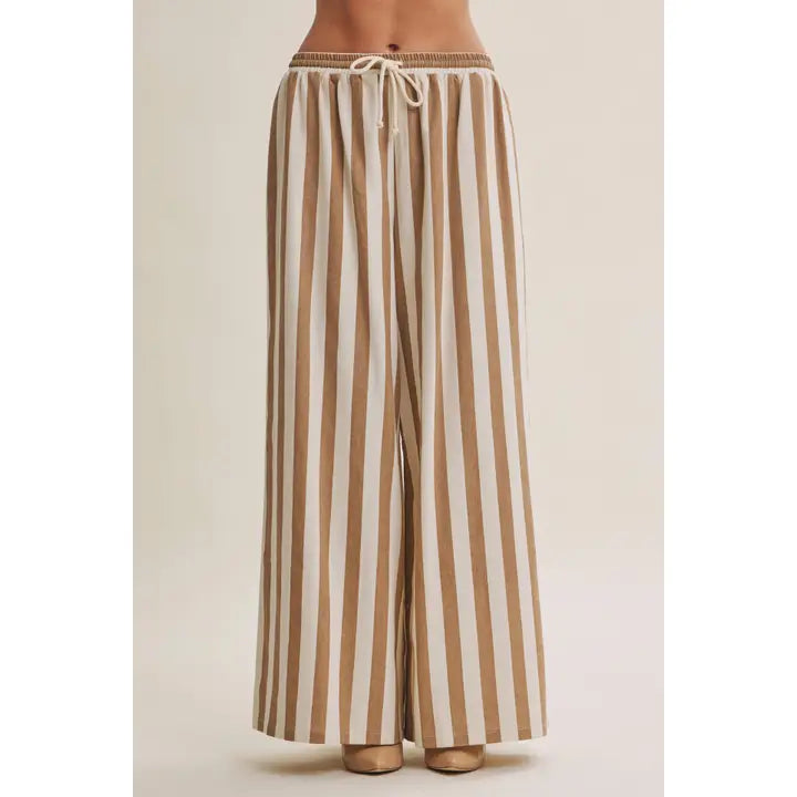 Kaylee Light Mocha Striped Pants