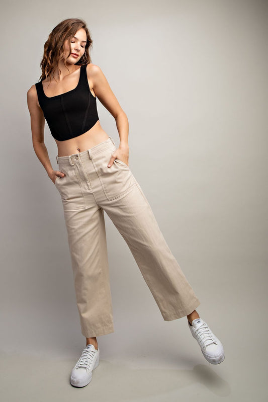 Gina Straight Leg Soft Wash Jean, Oatmeal