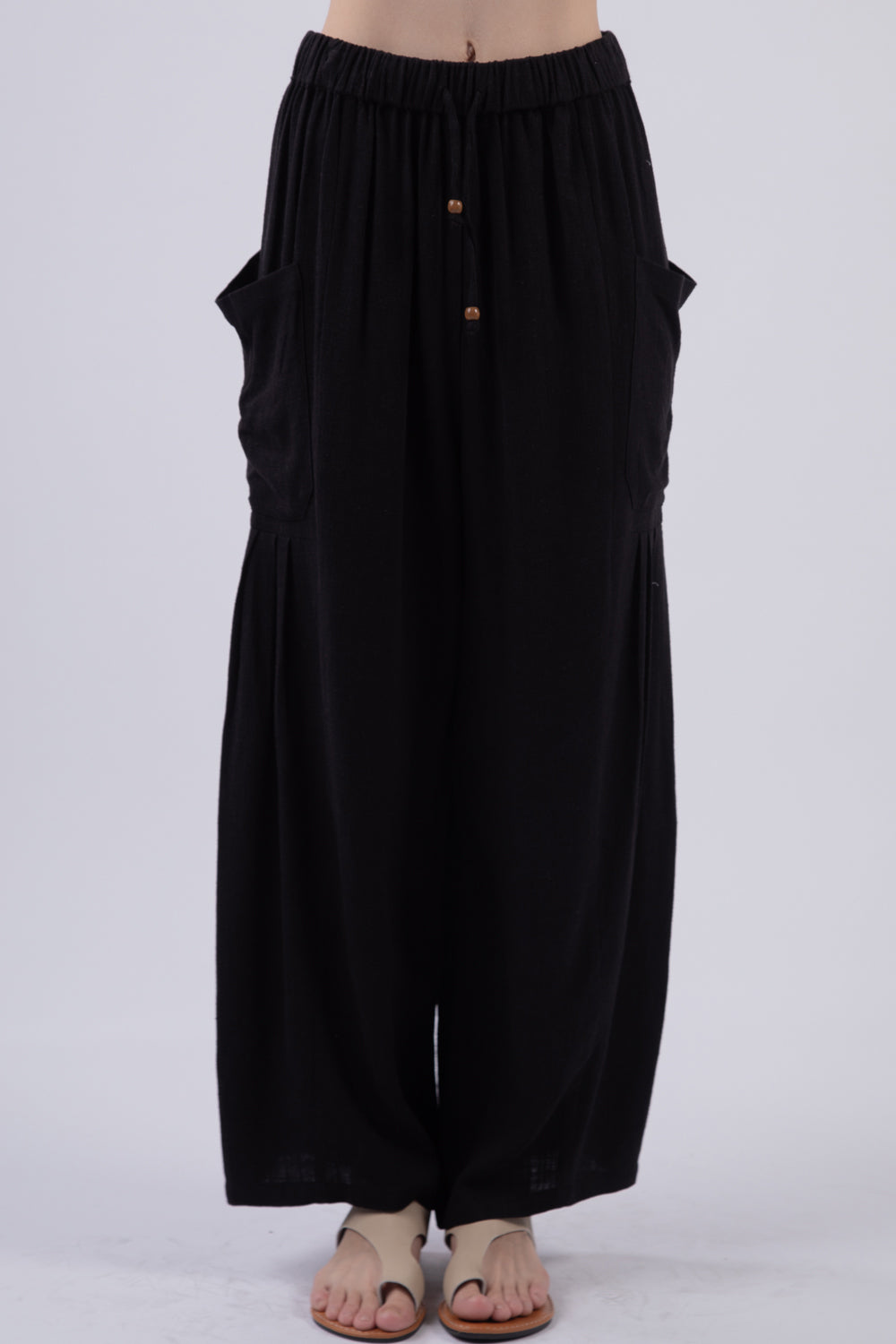 Sammy Black Pants with Baggy Detail