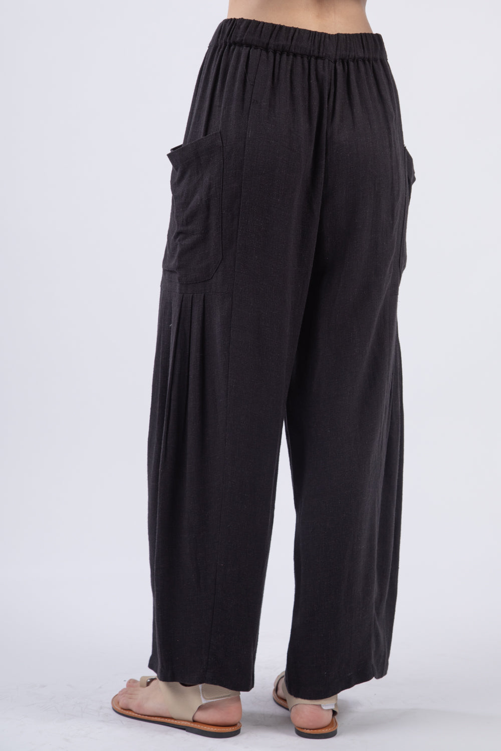 Sammy Black Pants with Baggy Detail