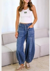 Jamey Wide Leg Drawstring Pants