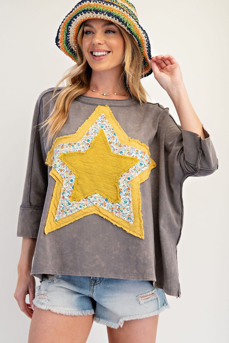 Super Star Half Sleeve Top