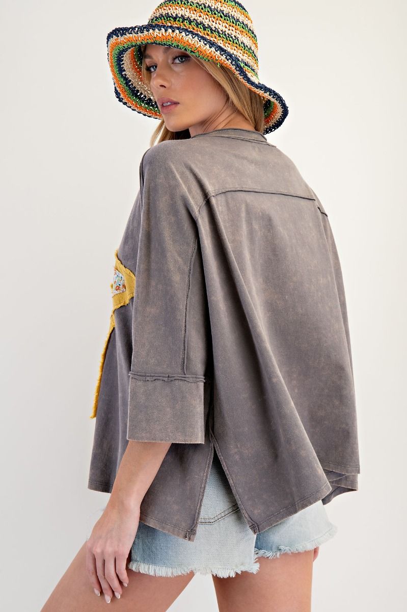 Super Star Half Sleeve Top