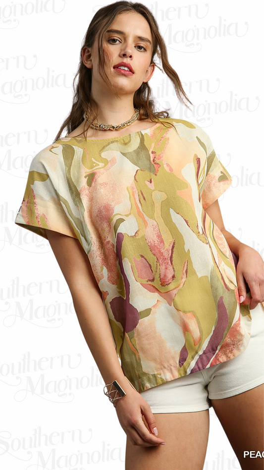 Princess Peach Oversized Top w/ Pleat