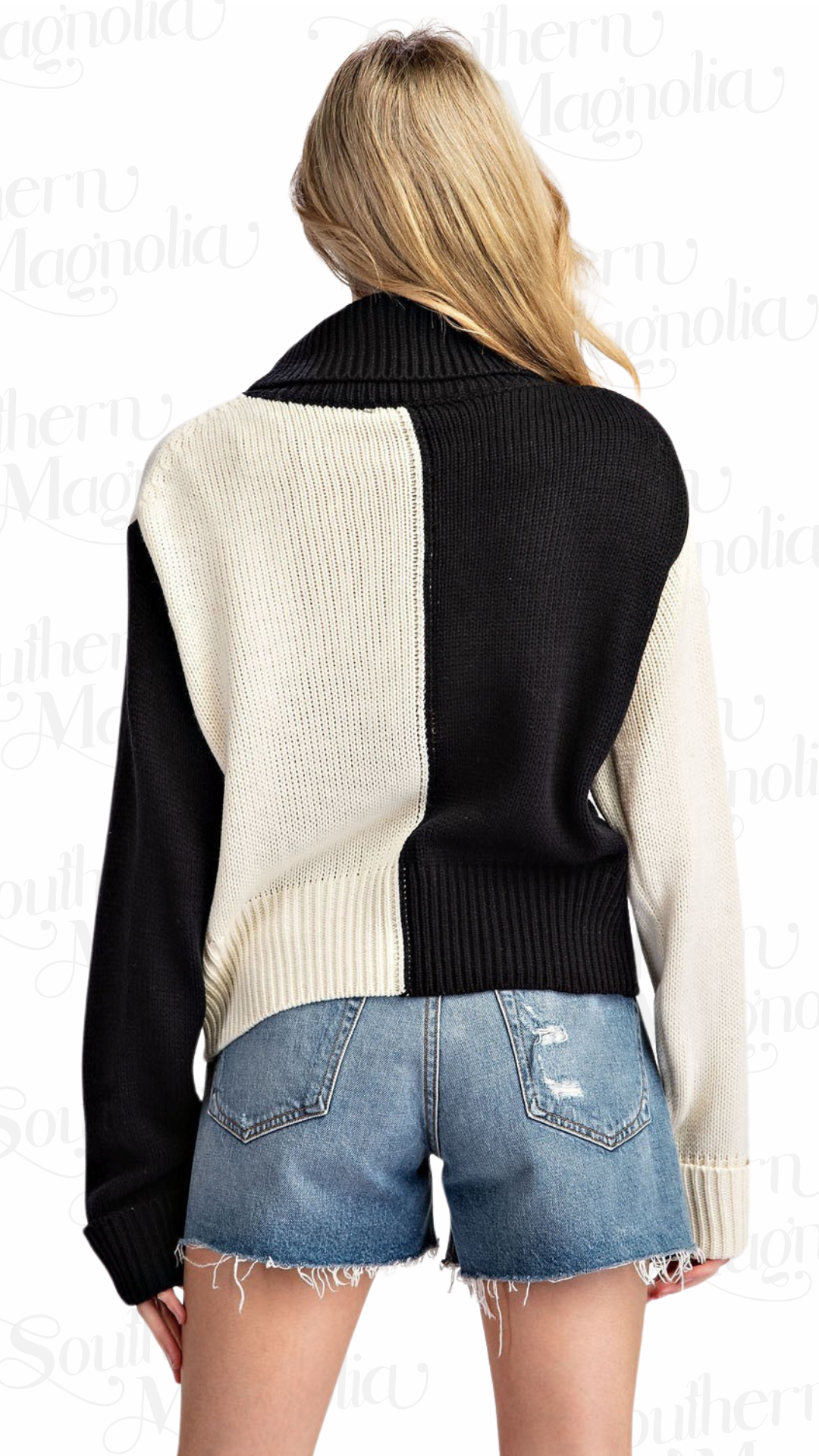 Sarah Color Block Sweater