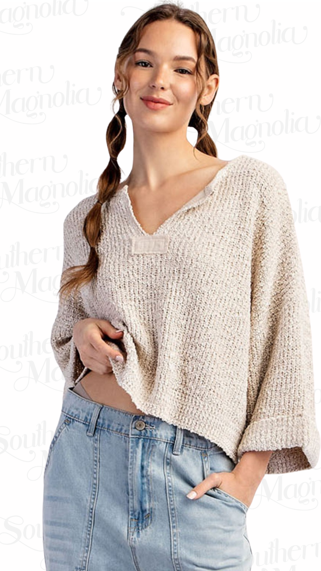 Marcel Textured Sweater Oatmeal