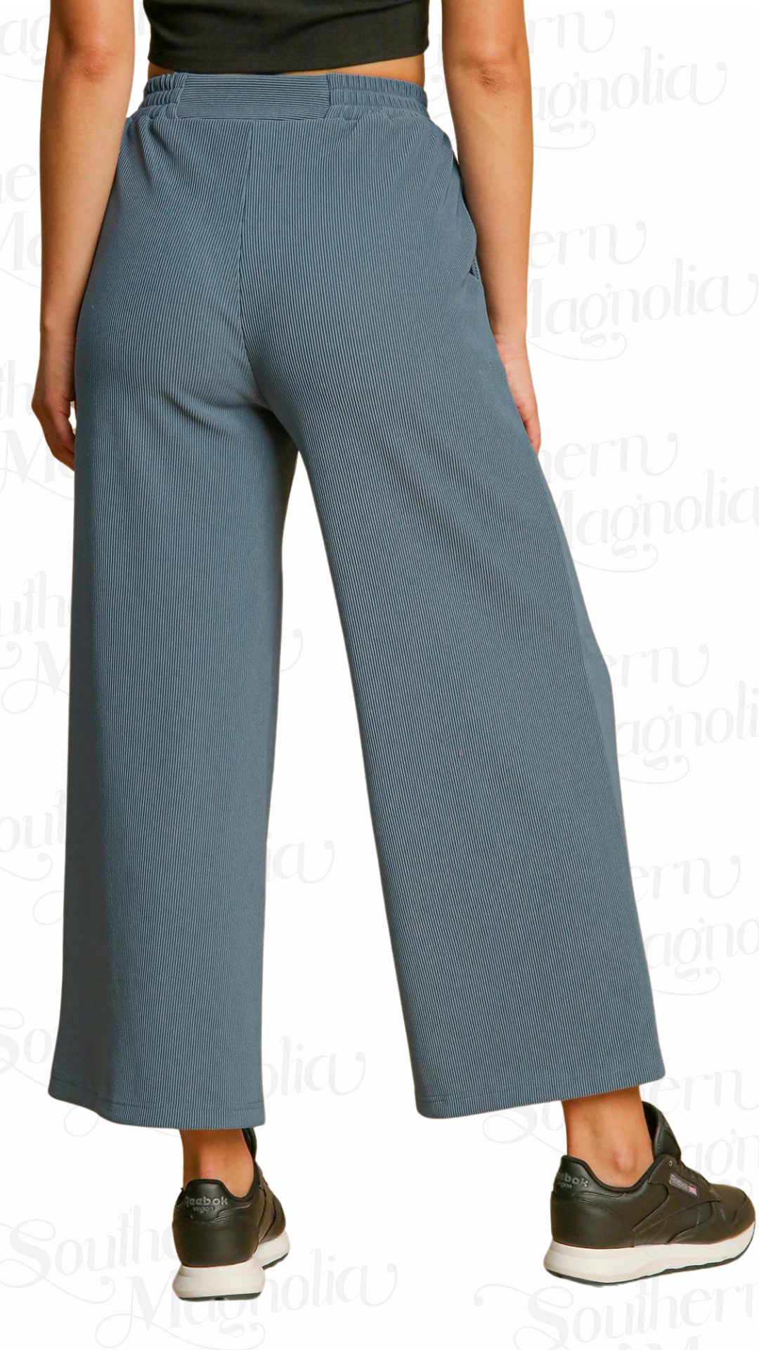 Brice Dusty Blue Wide Leg Pants