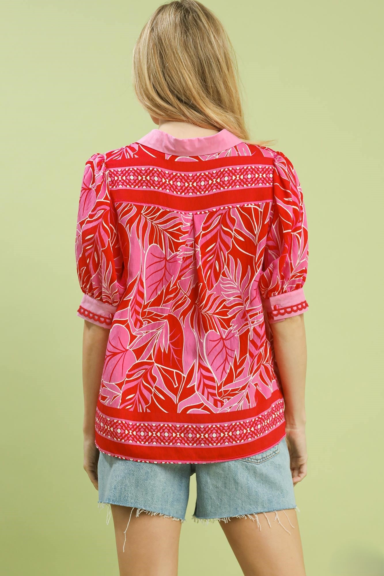 Yvonne Mix Print Shirt