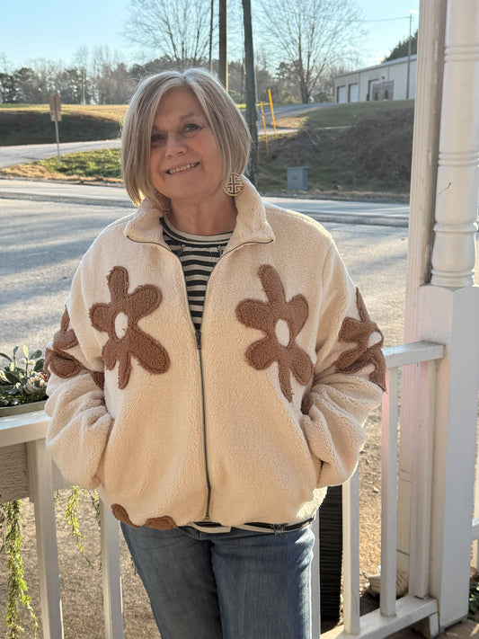 Daisy Patch Fleece Jacket