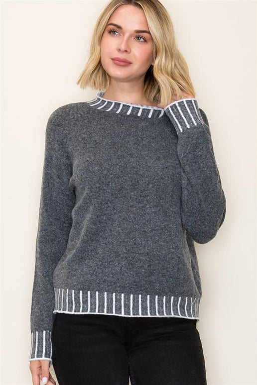 Mona Blanket Stitch Sweater