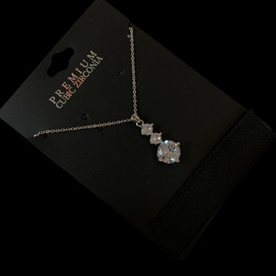 Alani Triple CZ Necklace