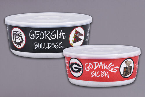 UGA Bowl Set w Lids