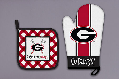 UGA Mitt and Pot Holder Set