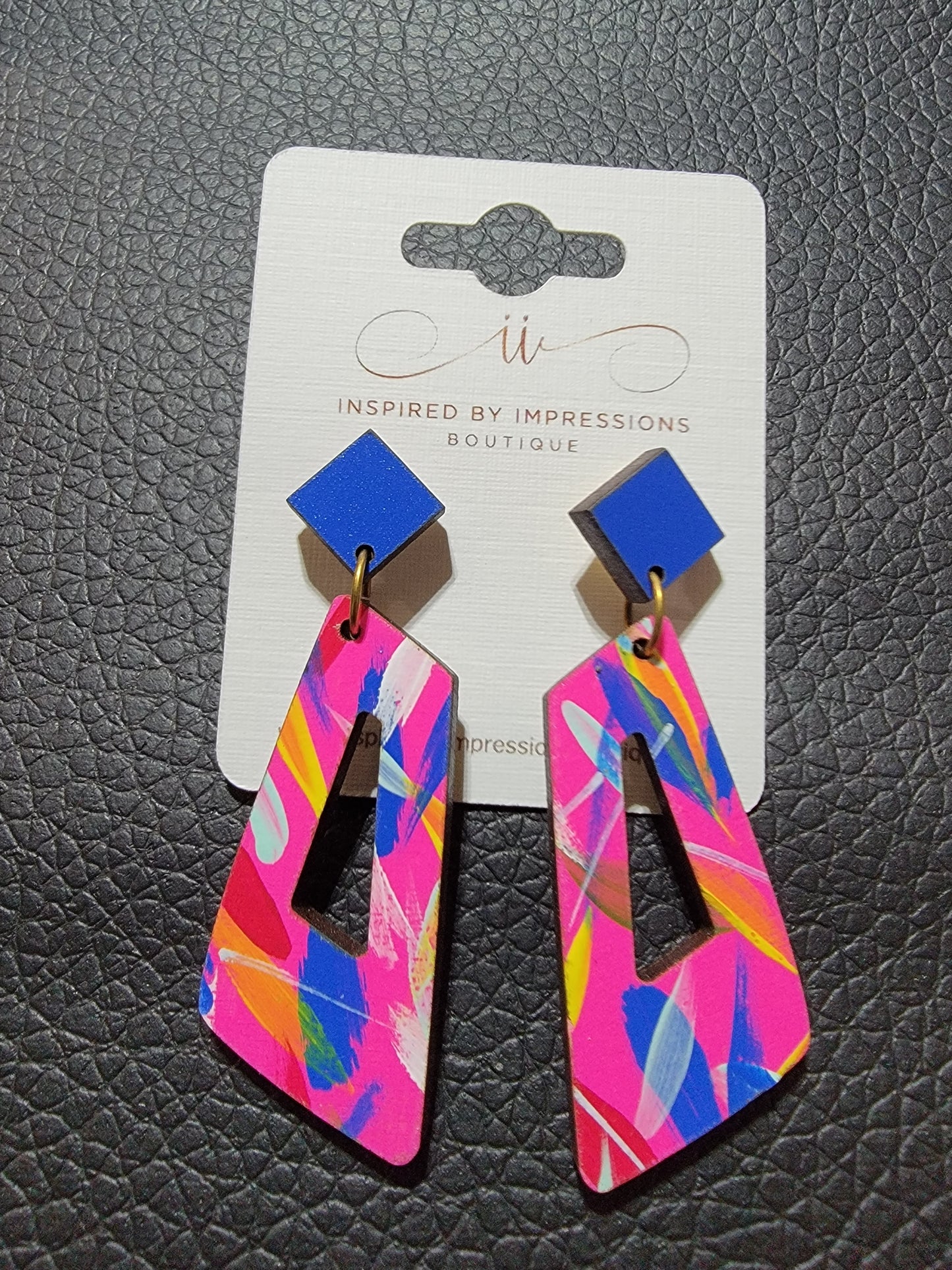 Amy Multicolored Hand Painted Earrings